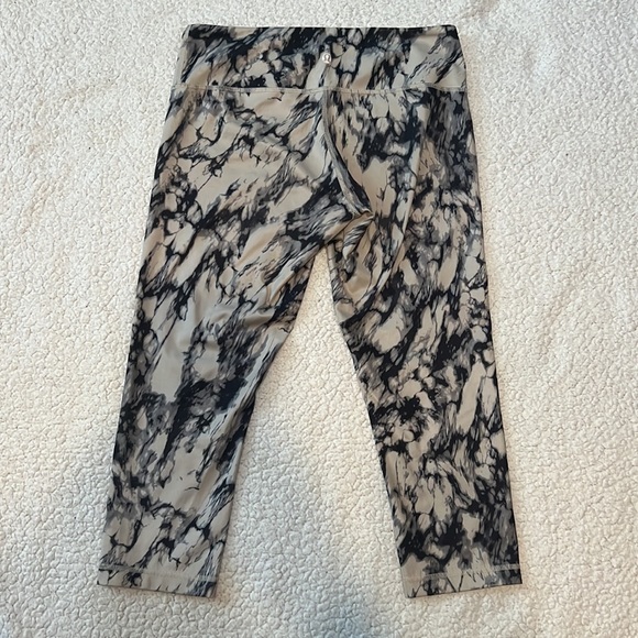 Lululemon Wunder Under Crop In Great Granite Black Mojave Tan - Picture 4 of 7